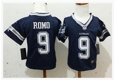 Toddler NEW Cowboys #9 Tony Romo Navy Blue Team Color Stitched NFL Elite Jersey