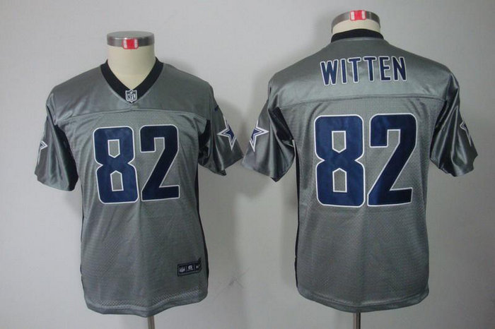 Youth NEW Dallas Cowboys #82 Jason Witten Grey Shadow NFL Jerseys Youth NEW Dallas Cowboys #82 Jason Witten Grey Shadow NFL Jerseys