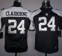 Youth Nike Dallas Cowboys #24 Claiborne Blue Thankgivings Nike NFL Jerseys