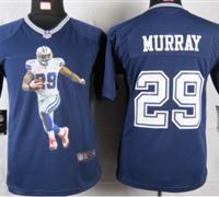 Nike youth Dallas Cowboys #29 Murray Blue Portrait Fashion Game Jerseys