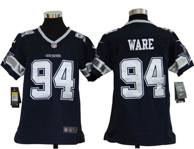 Youth Nike Dallas Cowboys 94 DeMarcus Ware Blue Jerseys