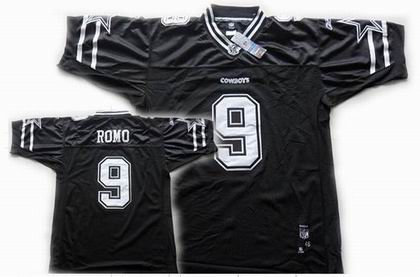 Dallas Cowboys 9 Romo Youth Black Jersey