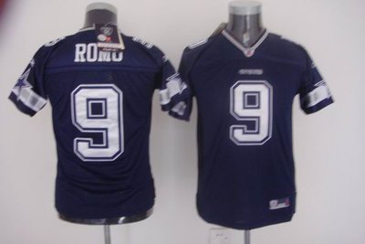 Youth Dallas Cowboys 9 Tony Romo blue jerseys