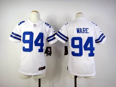 Youth Nike Dallas Cowboys 94 DeMarcus Ware White Jersey