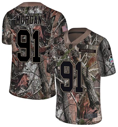 Nike Titans #91 Derrick Morgan Camo Youth Stitched NFL Limited Rush Realtree Jersey
