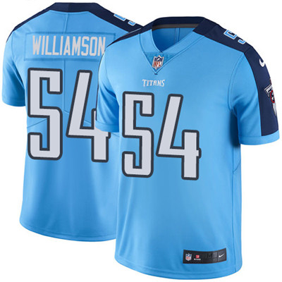 Nike Titans #54 Avery Williamson Light Blue Youth Stitched NFL Limited Rush Jersey