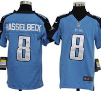 Youth Nike NFL Tennessee Titans 8 Matt Hasselbeck Blue Jerseys