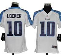 Youth Nike NFL Tennessee Titans 10 Jake Locker White Jerseys