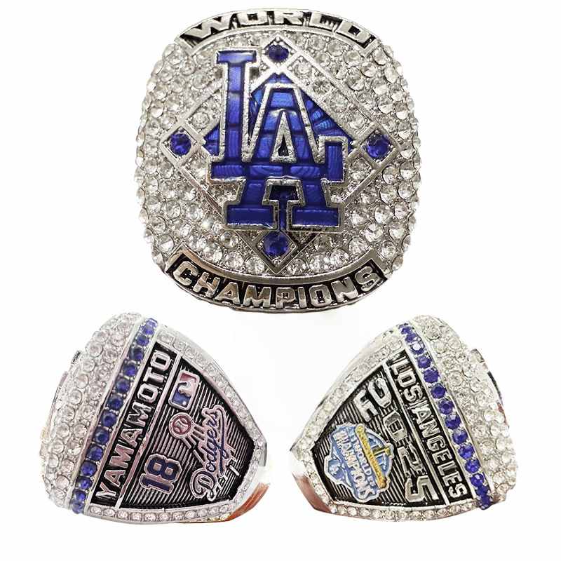 2025 Dodgers World Series Champions #18 Yamamoto Ring With Box
