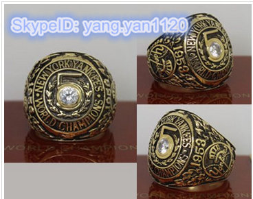 1953 Baseball Championship Rings New York Yankees World Series Ring