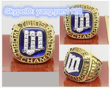 1987 Baseball Championship Rings Minnesota Twins World Series Ring