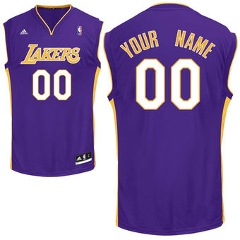 adidas Los Angeles Lakers Custom Replica Road Jersey