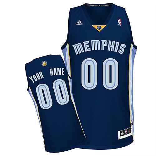 Memphis Grizzlies Custom Swingman Dk Blue Road Jersey