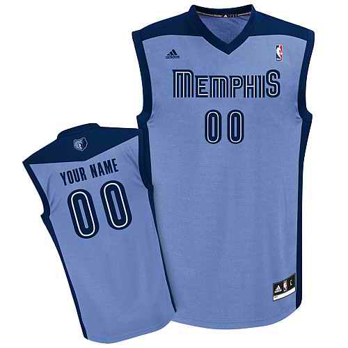 Memphis Grizzlies Custom Lt Blue Alternate Jersey