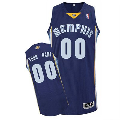 Customized Memphis Grizzlies Jersey Revolution 30 Custom Dark Blue Road Basketball Jersey