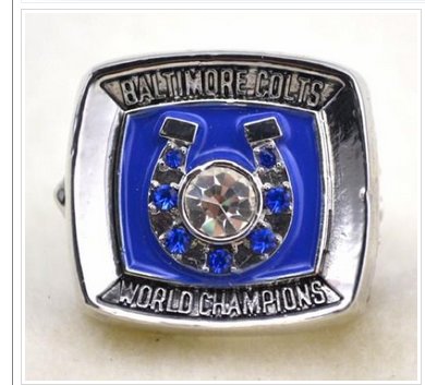 NFL Indianapolis Colts World Champions Silver Ring_1