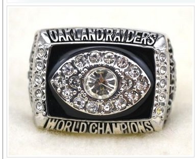 NFL Oakland Raiders World Champions Silver Ring_1
