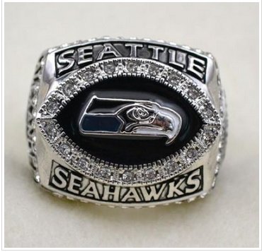 NFL Seattle Seahawks World Champions Silver Ring