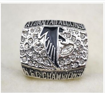 NFL Atlanta Falcons World Champions Silver Ring