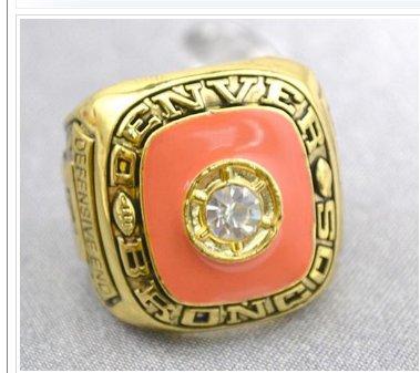 NFL Denver Broncos World Champions Gold Ring_1