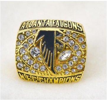 NFL Atlanta Falcons World Champions Gold Ring