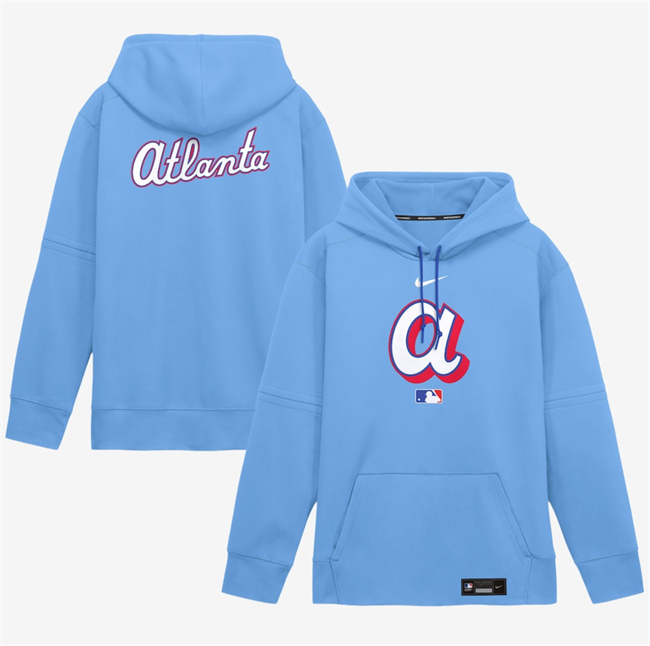 Men's Atlanta Braves Light Blue 2026 City Connect Collection Therma-FIT Hoodie
