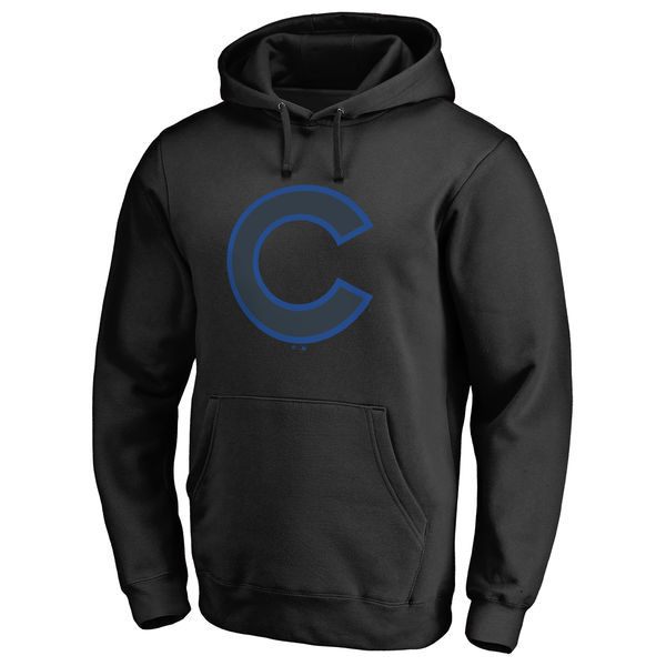 Chicago Cubs Black Men's Pullover Hoodie