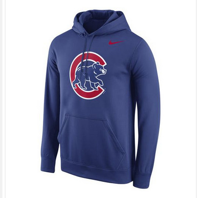 Chicago Cubs Nike Logo Performance Pullover Royal MLB Hoodie