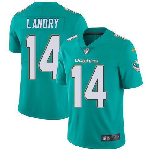 Nike Dolphins #14 Jarvis Landry Aqua Green Team Color Youth Stitched NFL Vapor Untouchable Limited Jersey Nike Dolphins #14 Jarvis Landry Aqua Green Team Color Youth Stitched NFL Vapor Untouchable Limited Jersey