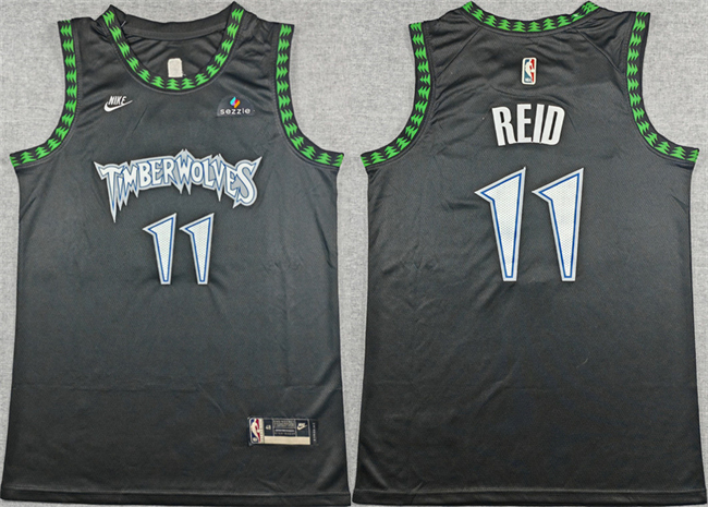 Youth Minnesota Timberwolves #11 Naz Reid Black 2025-26 Classic Edition Stitched Jersey
