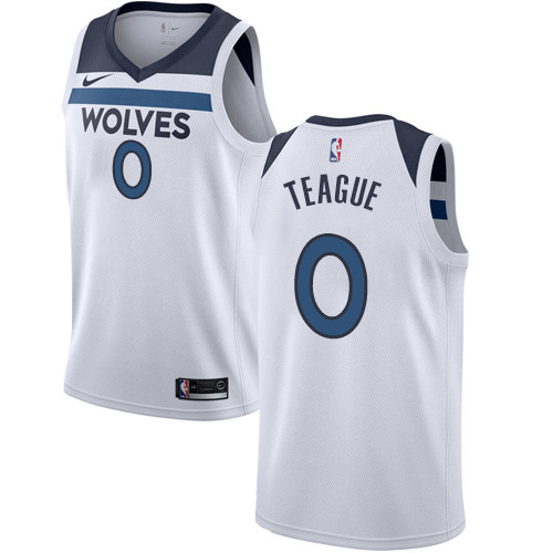 Timberwolves #0 Jeff Teague White Youth Basketball Swingman Association Edition Jersey