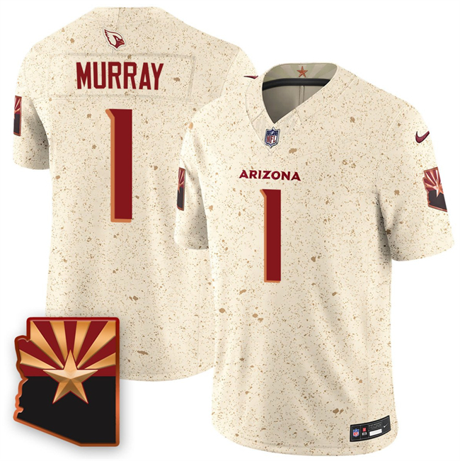 Men's Arizona Cardinals #1 Kyler Murray 2025 F.U.S.E. “Rivalries” Vapor Untouchable Limited Stitched Jersey