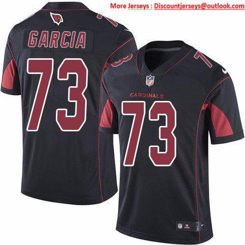 Nike Cardinals #73 Max Garcia Black Men's Stitched NFL Limited Rush Jersey
