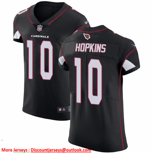 Nike Cardinals #10 DeAndre Hopkins Black Alternate Men's Stitched NFL New Elite Jersey