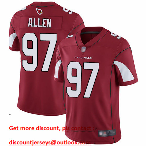 Cardinals #97 Zach Allen Red Team Color Men's Stitched Football Vapor Untouchable Limited Jersey