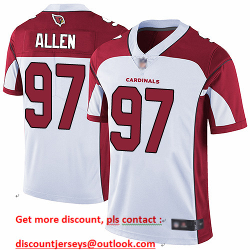 Cardinals #97 Zach Allen White Men's Stitched Football Vapor Untouchable Limited Jersey