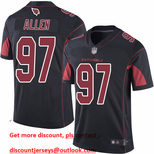 Cardinals #97 Zach Allen Black Men's Stitched Football Limited Rush Jersey