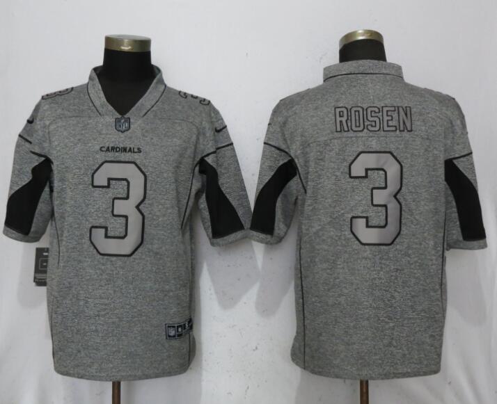 Nike Cardinals #3 Josh Rosen Gray Gridiron Gray Vapor Untouchable Limited Jersey