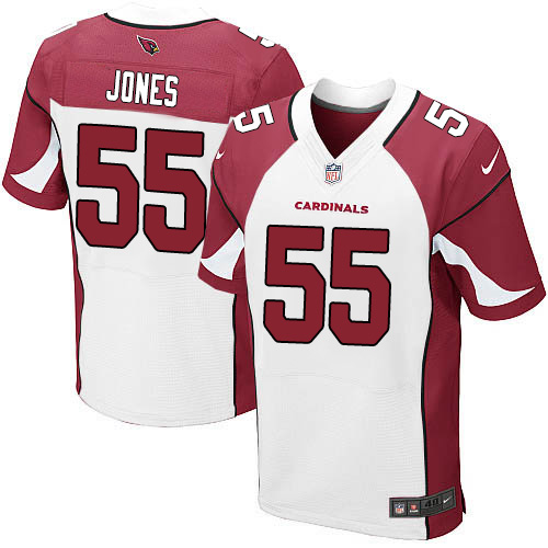 Nike Cardinals #55 Chandler Jones White Men's Stitched NFL Elite Jersey