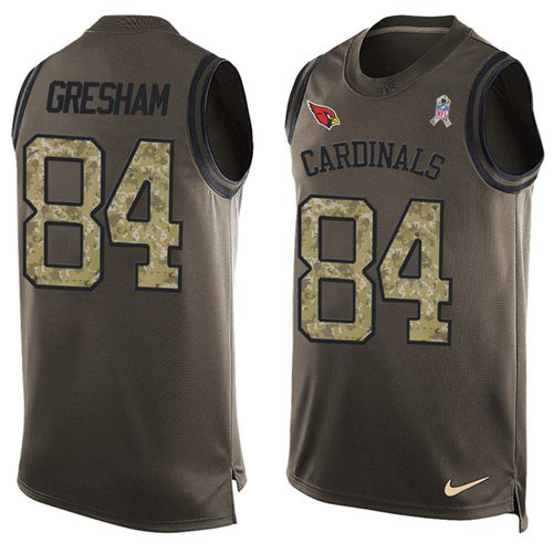 Nike Cardinals #84 Jermaine Gresham Green Men's Stitched NFL Limited Salute To Service Tank Top Jersey Nike Cardinals #84 Jermaine Gresham Green Men's Stitched NFL Limited Salute To Service Tank Top Jersey