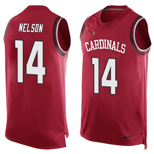 Nike Cardinals #14 J.J. Nelson Red Team Color Men's Stitched NFL Limited Tank Top Jersey Nike Cardinals #14 J.J. Nelson Red Team Color Men's Stitched NFL Limited Tank Top Jersey