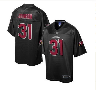 Nike Arizona Cardinals #31 David Johnson Black Men's NFL Pro Line Black Reverse Fashion Game Jersey