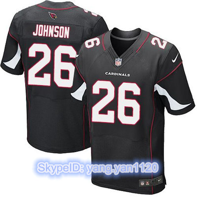 Nike Cardinals #26 Rashad Johnson Black Alternate Men's Stitched NFL Elite Jersey