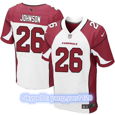 Nike Cardinals #26 Rashad Johnson White Men's Stitched NFL Elite Jersey