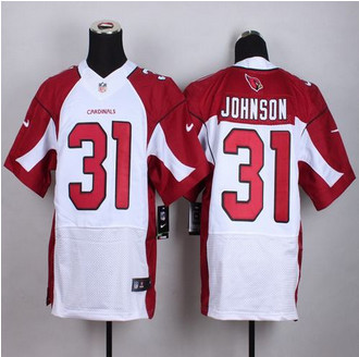 New Arizona Cardinals #31 David Johnson White Men's Stitched NFL Elite Jersey