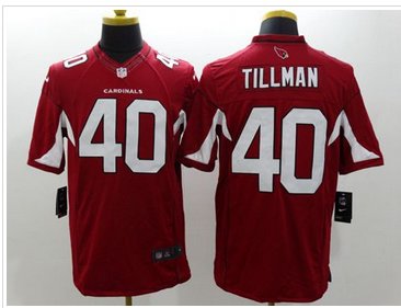 New Arizona Cardinals #40 Pat Tillman Red Team Color Men's Stitched NFL Limited Jersey