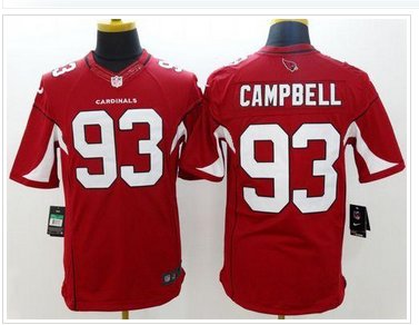New Arizona Cardinals #93 Calais Campbell Red Team Color NFL Limited Jersey