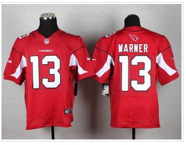 New Arizona Cardinals #13 Kurt Warner Red Team Color NFL Elite Jersey