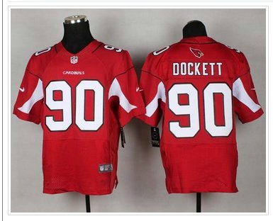 NEW Arizona Cardinals #90 Darnell Dockett Red Team Color NFL Elite Jersey