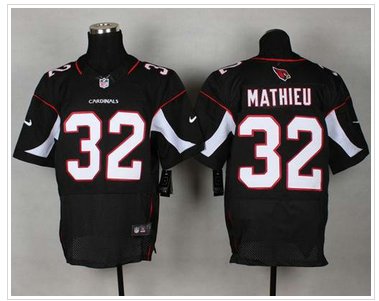 NEW Arizona Cardinals #32 Tyrann Mathieu Black Alternate NFL Elite Jersey